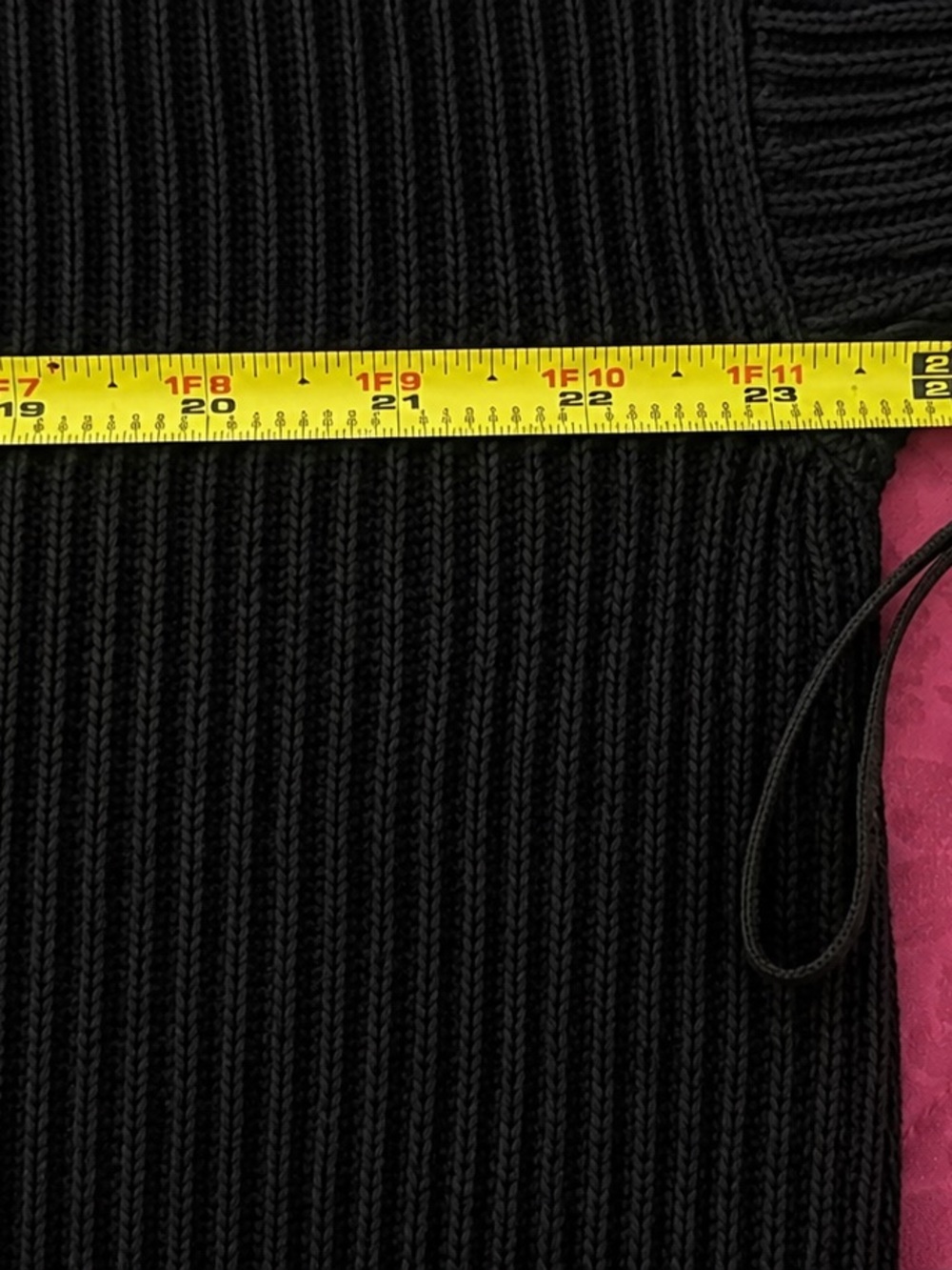 Quince 100% Organic Cotton Oversized Ribbed Cardigan Charcoal/Black S - Picture 5 of 8
